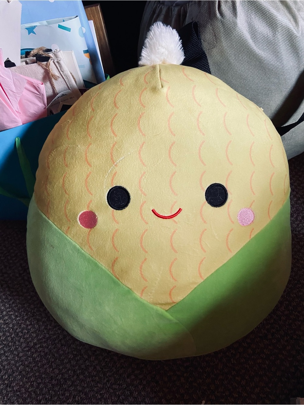 Squishmallows Yellow Green Corn Plush